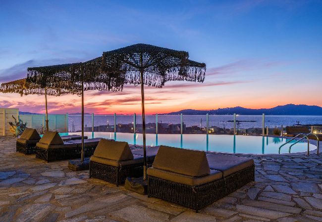 Villa in Mikonos - Cosset Villa Boho Chic, Sea&amp;HarbourView, Sunset