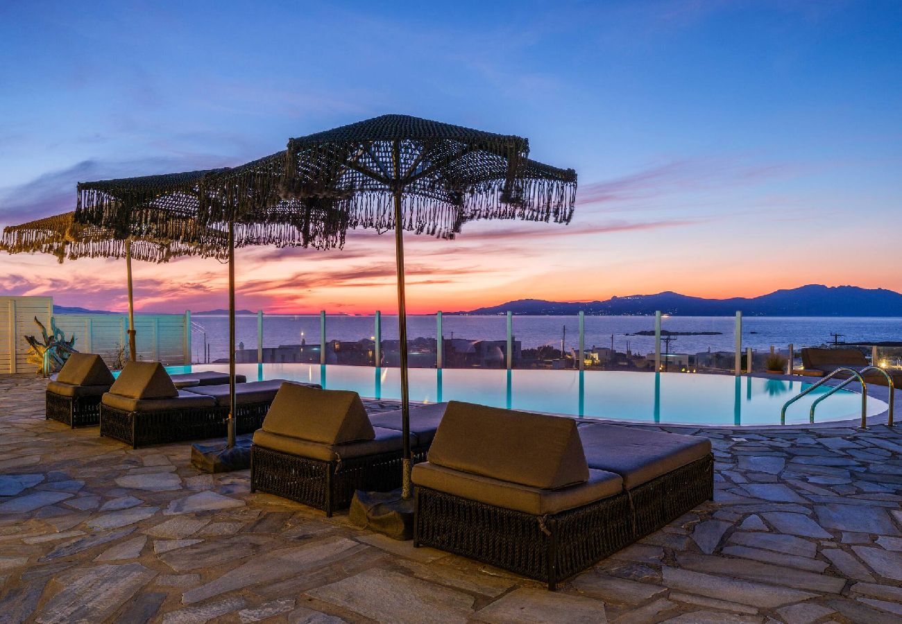 Villa in Mykonos - Cosset Villa Boho Chic, Sea&amp;HarbourView, Sunset